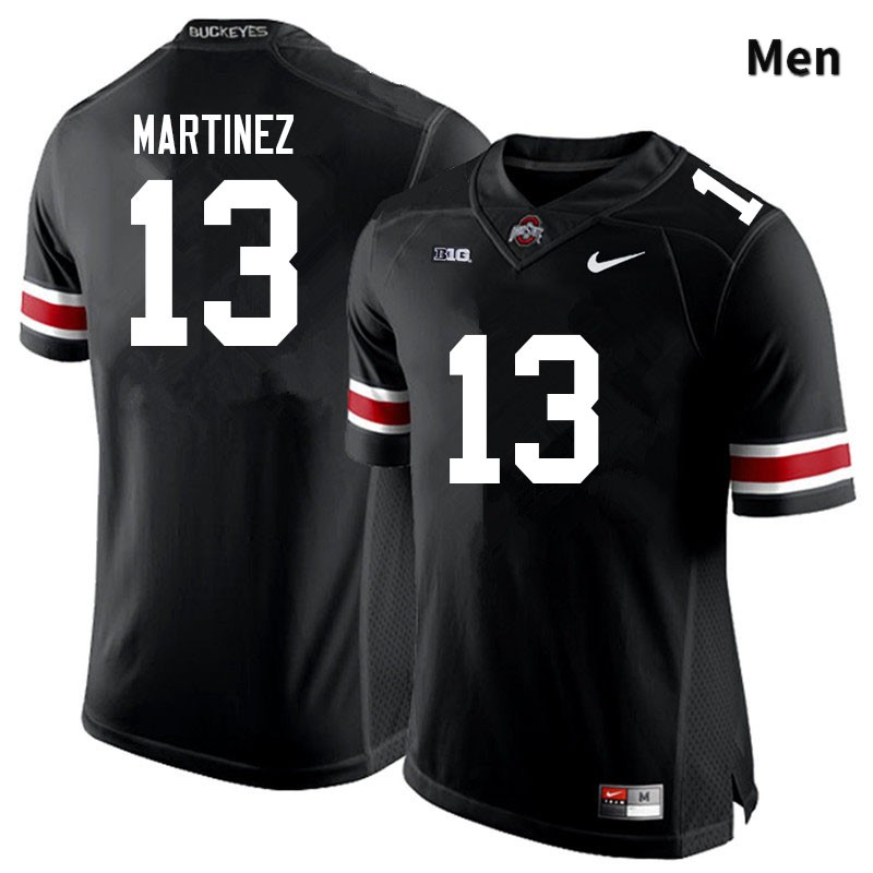 Men's Ohio State Buckeyes #13 Cameron Martinez Black Authentic College Stitched Football Jersey 23TV043ER